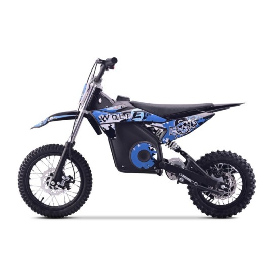 RAMIGO Elektrická motorka WOLF-E 1000W 36V, Nafukovacie kolesá, Rýchlosť 28km/h, nosnsoť 65kg, modrá