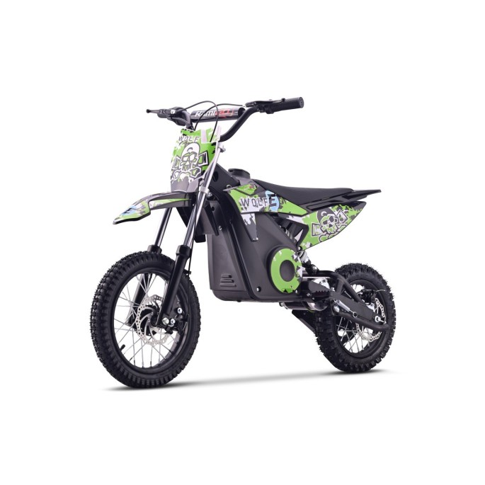 RAMIGO Elektrická motorka WOLF-E 1000W 36V, Nafukovacie kolesá, Rýchlosť 28km/h, nosnsoť 65kg, zelená