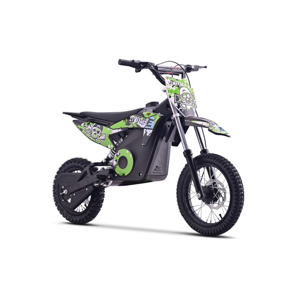 RAMIGO Elektrická motorka WOLF-E 1000W 36V, Nafukovacie kolesá, Rýchlosť 28km/h, nosnsoť 65kg, zelená