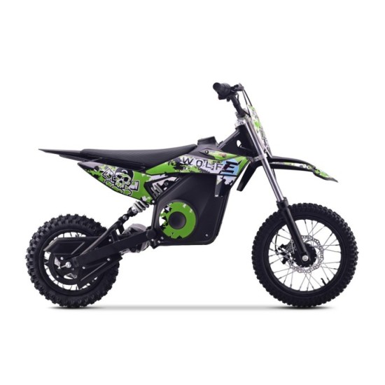 RAMIGO Elektrická motorka WOLF-E 1000W 36V, Nafukovacie kolesá, Rýchlosť 28km/h, nosnsoť 65kg, zelená