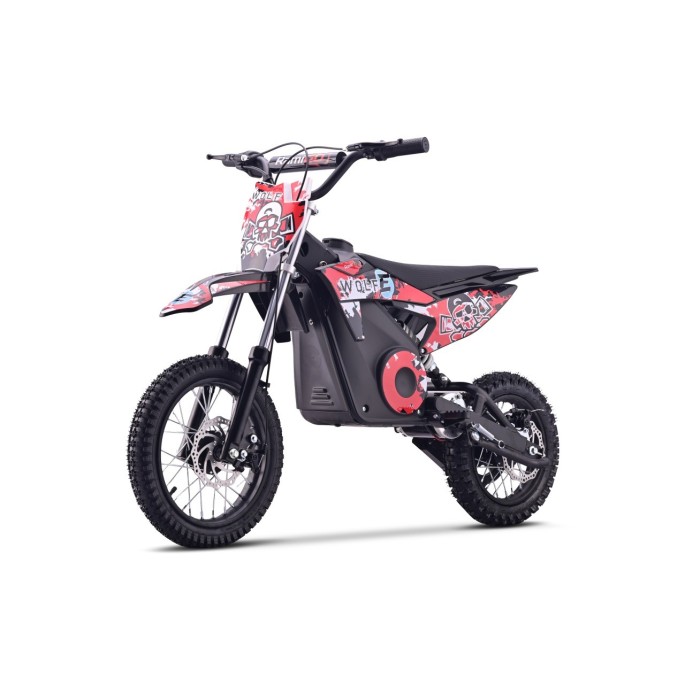 RAMIGO Elektrická motorka WOLF-E 1000W 36V, Nafukovacie kolesá, Rýchlosť 28km/h, nosnsoť 65kg, červená