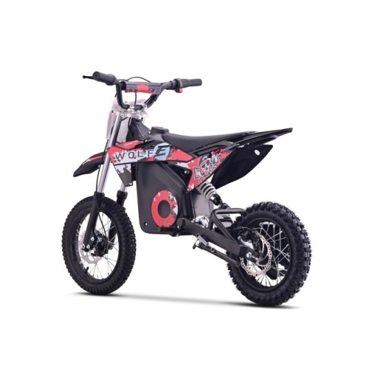 RAMIGO Elektrická motorka WOLF-E 1000W 36V, Nafukovacie kolesá, Rýchlosť 28km/h, nosnsoť 65kg, červená