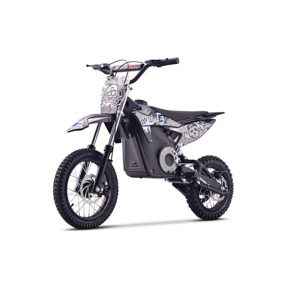 RAMIGO Elektrická motorka WOLF-E 1000W 36V, Nafukovacie kolesá, Rýchlosť 28km/h, nosnsoť 65kg, čierna