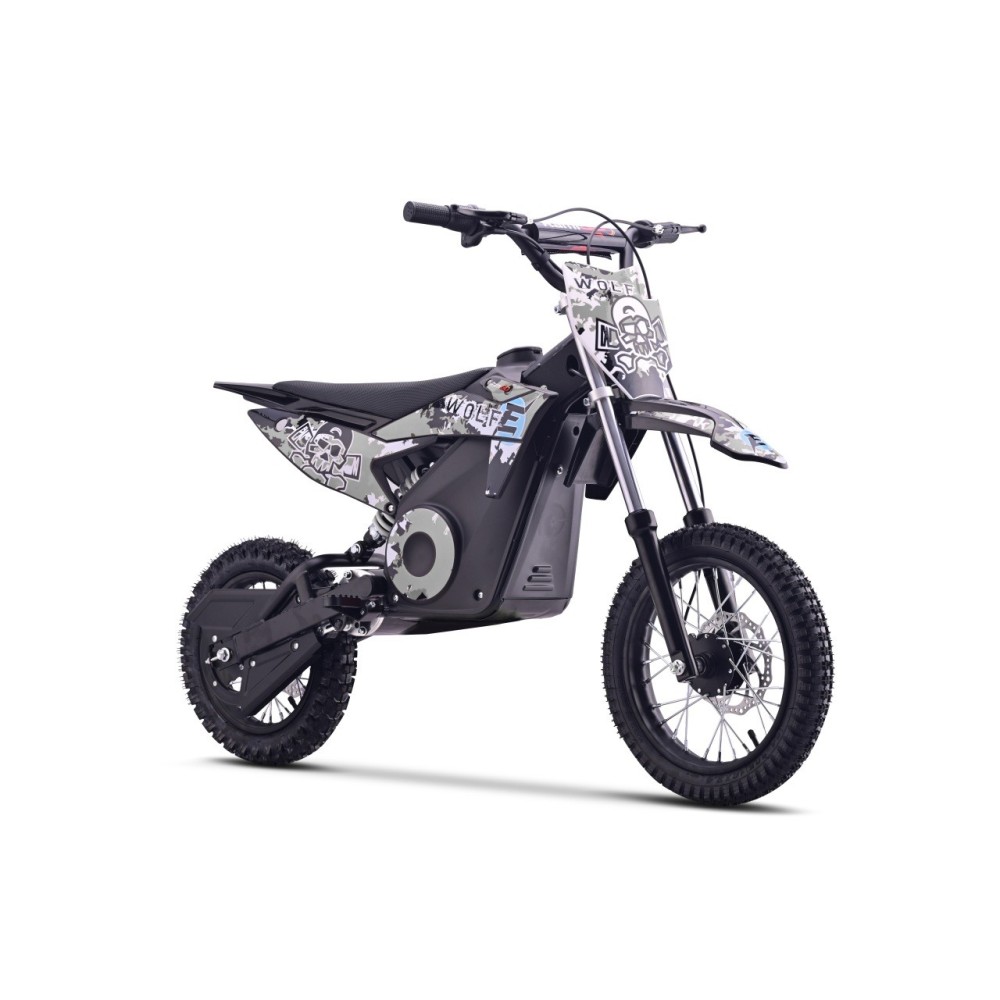 RAMIGO Elektrická motorka WOLF-E 1000W 36V, Nafukovacie kolesá, Rýchlosť 28km/h, nosnsoť 65kg, čierna