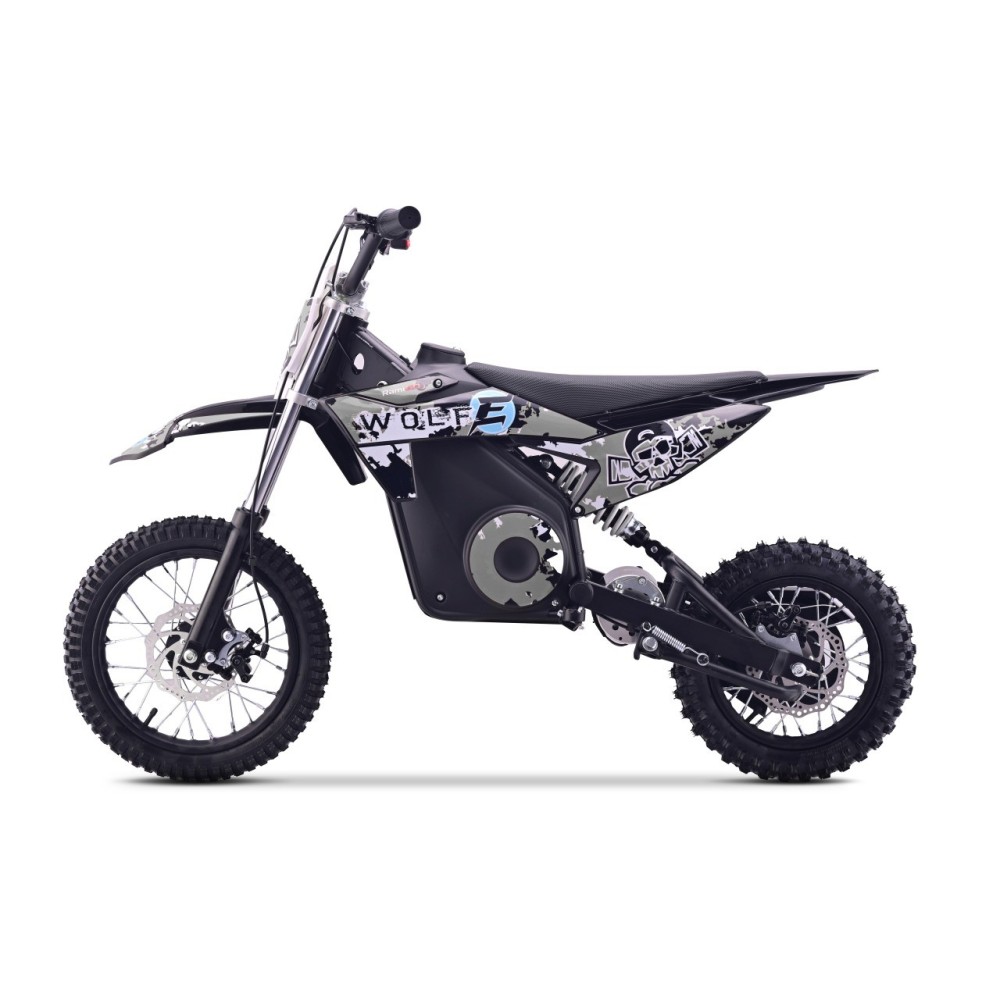 RAMIGO Elektrická motorka WOLF-E 1000W 36V, Nafukovacie kolesá, Rýchlosť 28km/h, nosnsoť 65kg, čierna