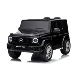 JOKO Elektrické autíčko Mercedes G63 AMG 4x4, penové kolesá, kožené sedadlo, čierne