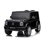 JOKO Elektrické autíčko Mercedes G63 AMG 4x4, penové kolesá, kožené sedadlo, čierne