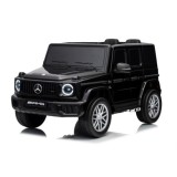 JOKO Elektrické autíčko Mercedes G63 AMG 4x4, penové kolesá, kožené sedadlo, čierne