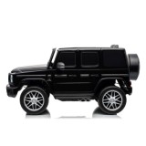 JOKO Elektrické autíčko Mercedes G63 AMG 4x4, penové kolesá, kožené sedadlo, čierne