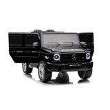JOKO Elektrické autíčko Mercedes G63 AMG 4x4, penové kolesá, kožené sedadlo, čierne