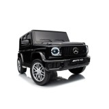 JOKO Elektrické autíčko Mercedes G63 AMG 4x4, penové kolesá, kožené sedadlo, čierne