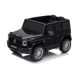 JOKO Elektrické autíčko Mercedes G63 AMG 4x4, penové kolesá, kožené sedadlo, čierne