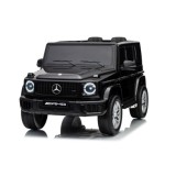 JOKO Elektrické autíčko Mercedes G63 AMG 4x4, penové kolesá, kožené sedadlo, čierne