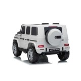 JOKO Elektrické autíčko Mercedes G63 AMG 4x4, penové kolesá, kožené sedadlo, biele