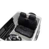JOKO Elektrické autíčko Mercedes G63 AMG 4x4, penové kolesá, kožené sedadlo, biele