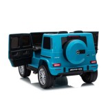 JOKO Elektrické autíčko Mercedes G63 AMG 4x4, penové kolesá, kožené sedadlo, modré