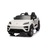 JOKO Elektrické autíčko Porsche Macan 4x4, penové kolesá, kožené sedadlo, biele