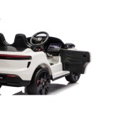 JOKO Elektrické autíčko Porsche Macan 4x4, penové kolesá, kožené sedadlo, biele