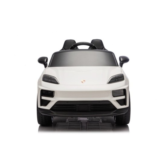 JOKO Elektrické autíčko Porsche Macan 4x4, penové kolesá, kožené sedadlo, biele