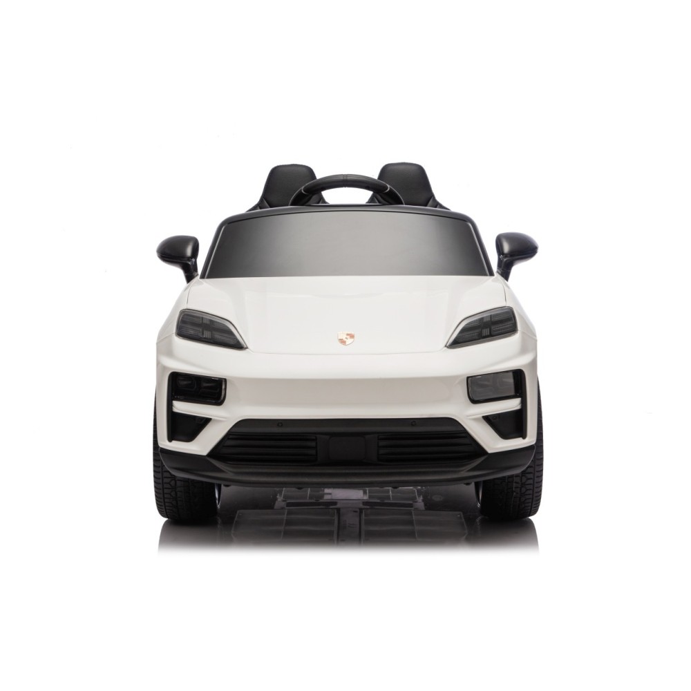 JOKO Elektrické autíčko Porsche Macan 4x4, penové kolesá, kožené sedadlo, biele