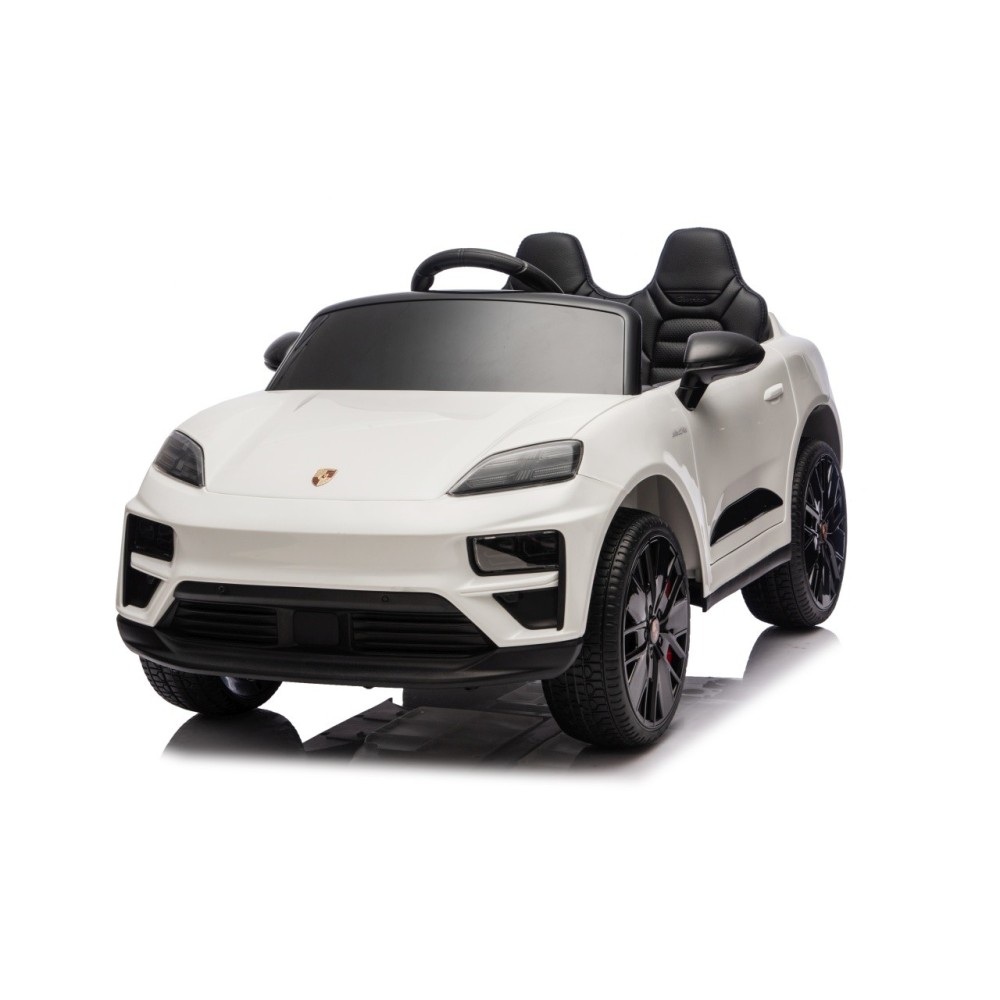 JOKO Elektrické autíčko Porsche Macan 4x4, penové kolesá, kožené sedadlo, biele