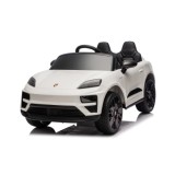 JOKO Elektrické autíčko Porsche Macan 4x4, penové kolesá, kožené sedadlo, biele