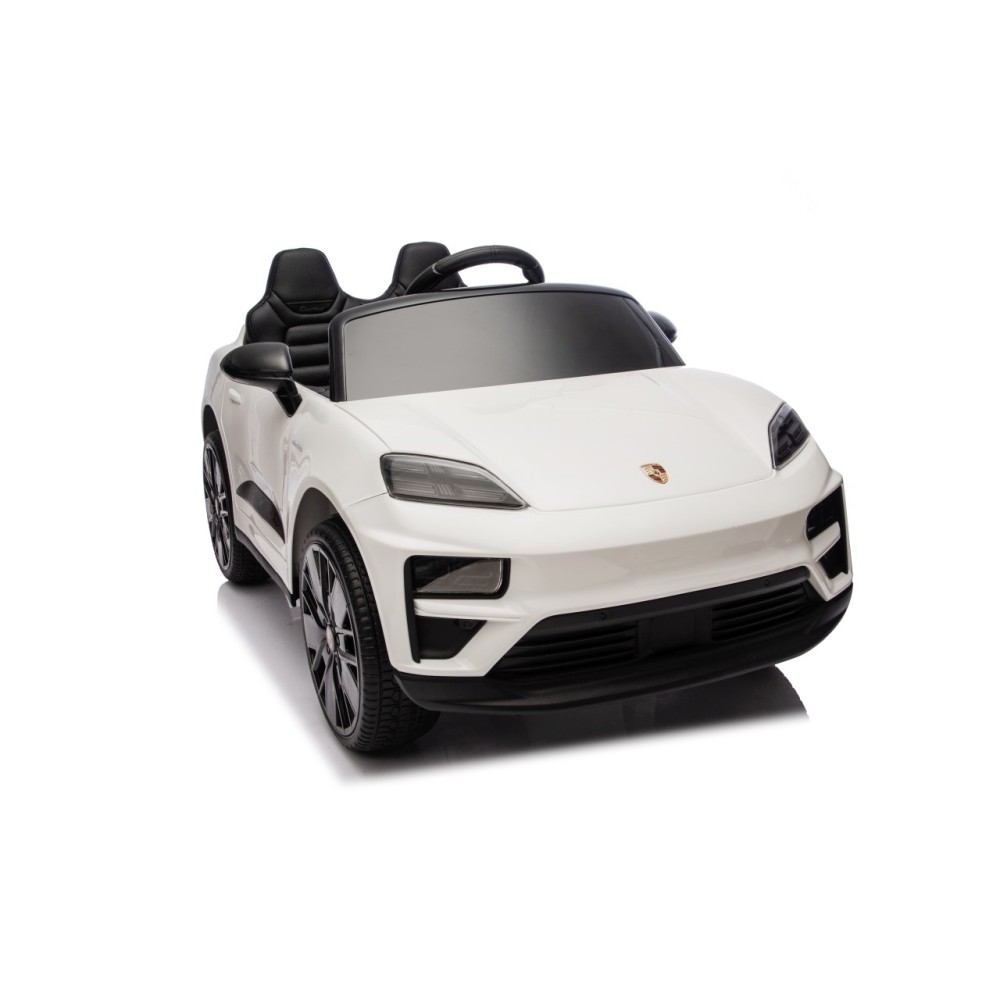 JOKO Elektrické autíčko Porsche Macan 4x4, penové kolesá, kožené sedadlo, biele