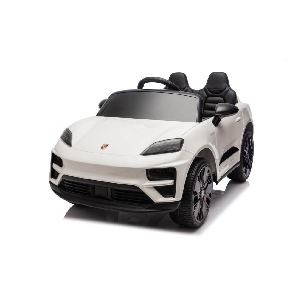 JOKO Elektrické autíčko Porsche Macan 4x4, penové kolesá, kožené sedadlo, biele