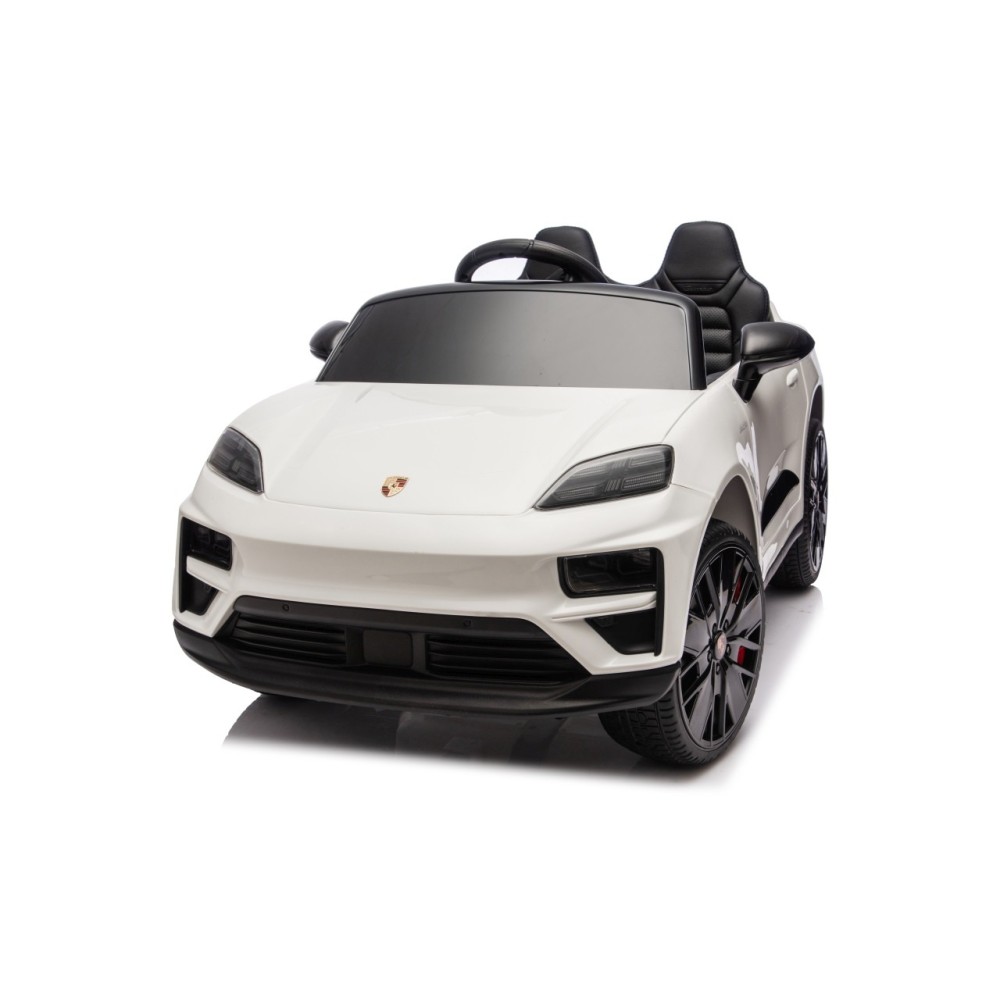 JOKO Elektrické autíčko Porsche Macan 4x4, penové kolesá, kožené sedadlo, biele