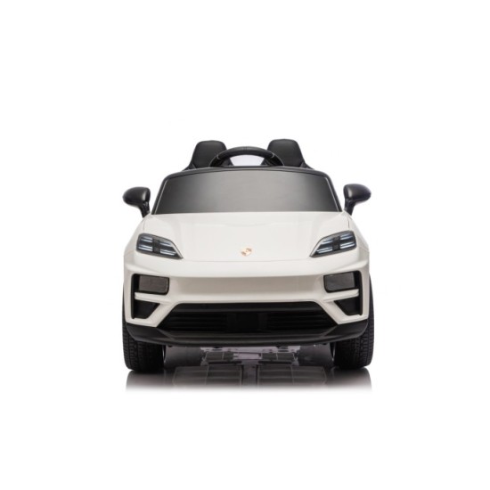 JOKO Elektrické autíčko Porsche Macan 4x4, penové kolesá, kožené sedadlo, biele
