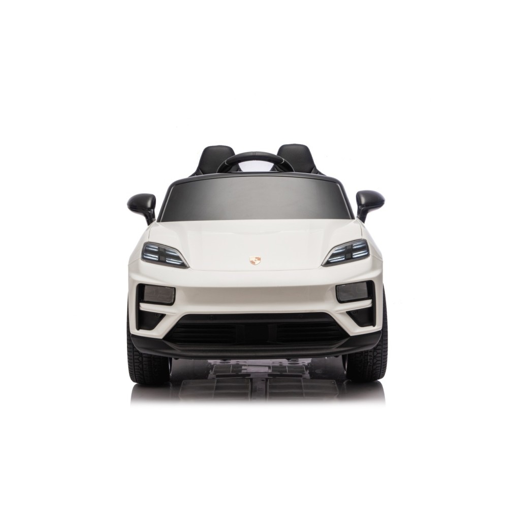 JOKO Elektrické autíčko Porsche Macan 4x4, penové kolesá, kožené sedadlo, biele