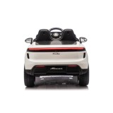 JOKO Elektrické autíčko Porsche Macan 4x4, penové kolesá, kožené sedadlo, biele
