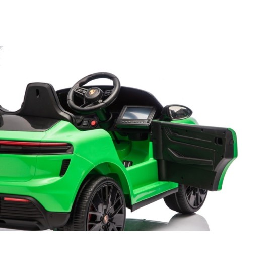 JOKO Elektrické autíčko Porsche Macan 4x4, penové kolesá, kožené sedadlo, zelené