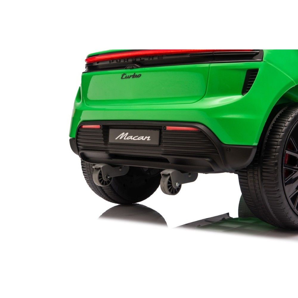 JOKO Elektrické autíčko Porsche Macan 4x4, penové kolesá, kožené sedadlo, zelené