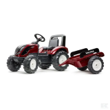 FALK Šľapací Traktor s vlečkou Valtra S4, od 3 do 7 rokov