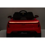 JOKO Elektrické autíčko Porsche Macan 4x4, penové kolesá, kožené sedadlo, červené