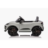 JOKO Elektrické autíčko Porsche Macan 4x4, penové kolesá, kožené sedadlo, sivé