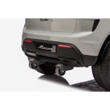 JOKO Elektrické autíčko Porsche Macan 4x4, penové kolesá, kožené sedadlo, sivé