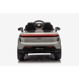 JOKO Elektrické autíčko Porsche Macan 4x4, penové kolesá, kožené sedadlo, sivé
