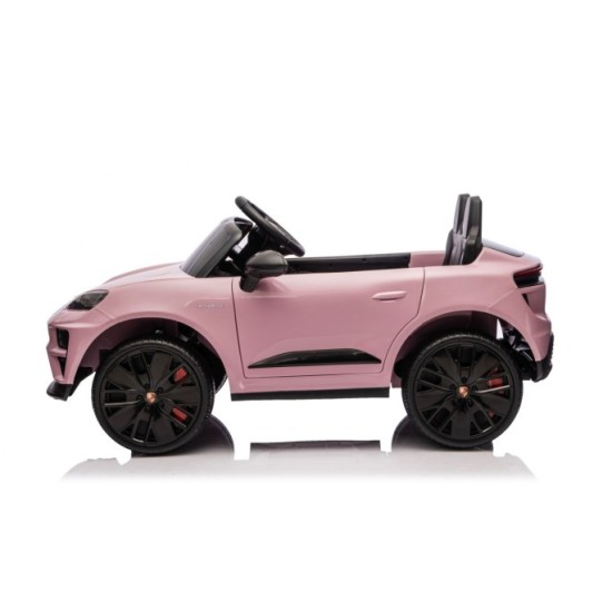 JOKO Elektrické autíčko Porsche Macan 4x4, penové kolesá, kožené sedadlo, ružové
