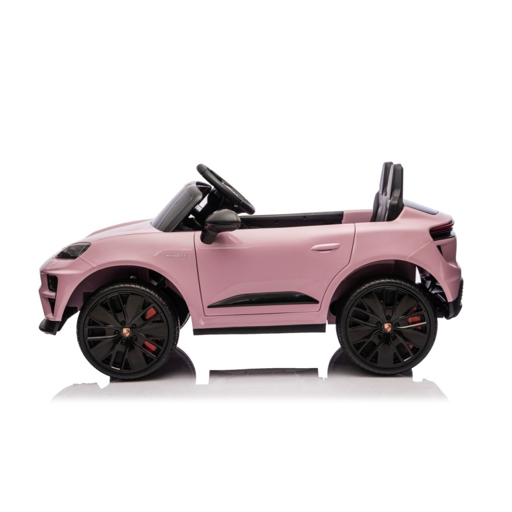 JOKO Elektrické autíčko Porsche Macan 4x4, penové kolesá, kožené sedadlo, ružové