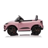 JOKO Elektrické autíčko Porsche Macan 4x4, penové kolesá, kožené sedadlo, ružové