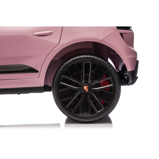 JOKO Elektrické autíčko Porsche Macan 4x4, penové kolesá, kožené sedadlo, ružové