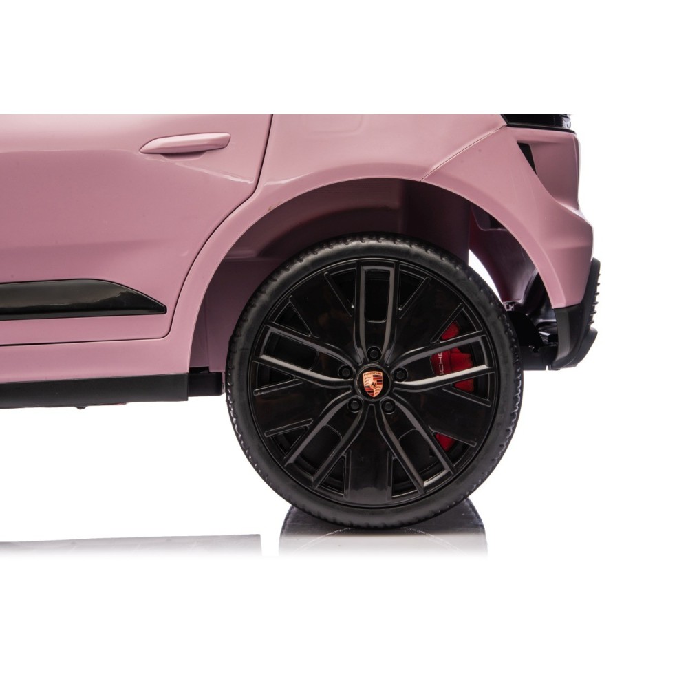 JOKO Elektrické autíčko Porsche Macan 4x4, penové kolesá, kožené sedadlo, ružové