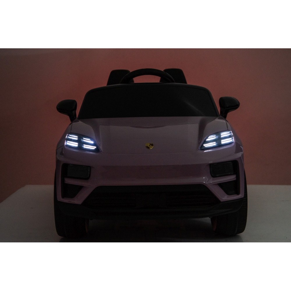 JOKO Elektrické autíčko Porsche Macan 4x4, penové kolesá, kožené sedadlo, ružové