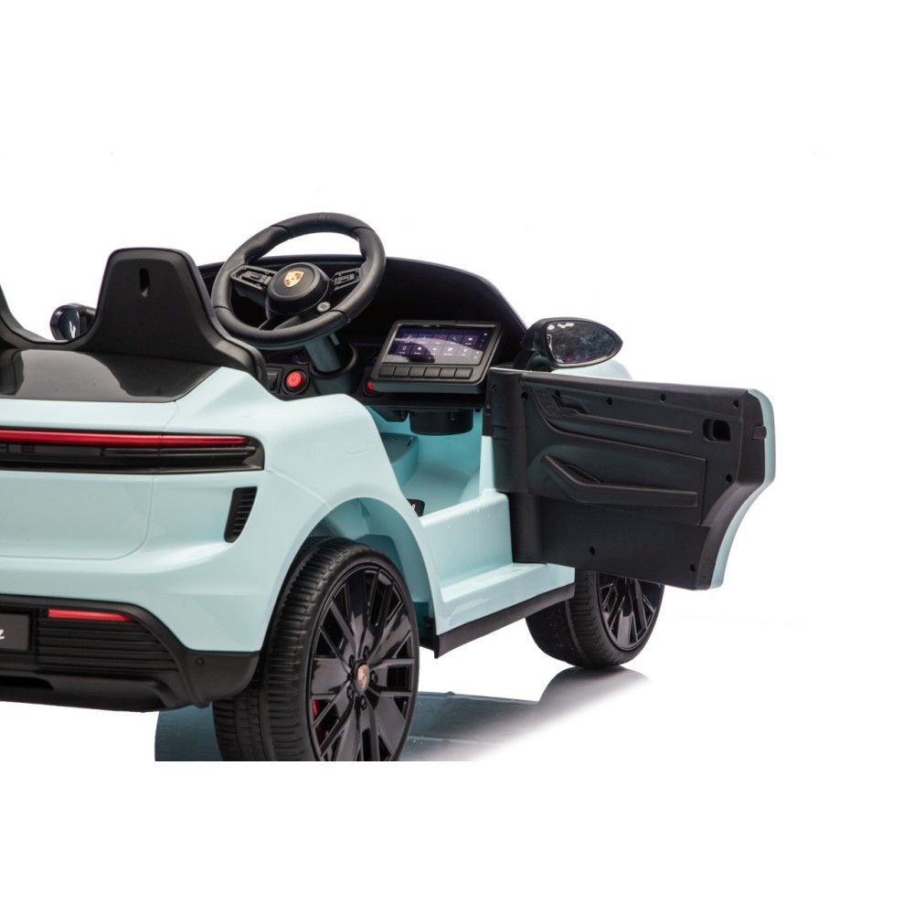 JOKO Elektrické autíčko Porsche Macan 4x4, penové kolesá, kožené sedadlo, modré