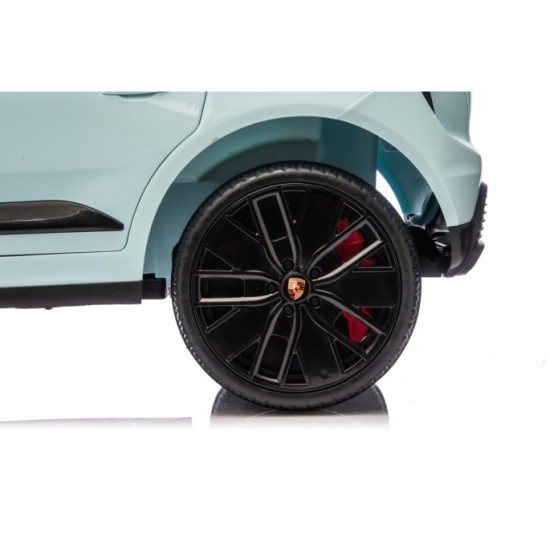JOKO Elektrické autíčko Porsche Macan 4x4, penové kolesá, kožené sedadlo, modré
