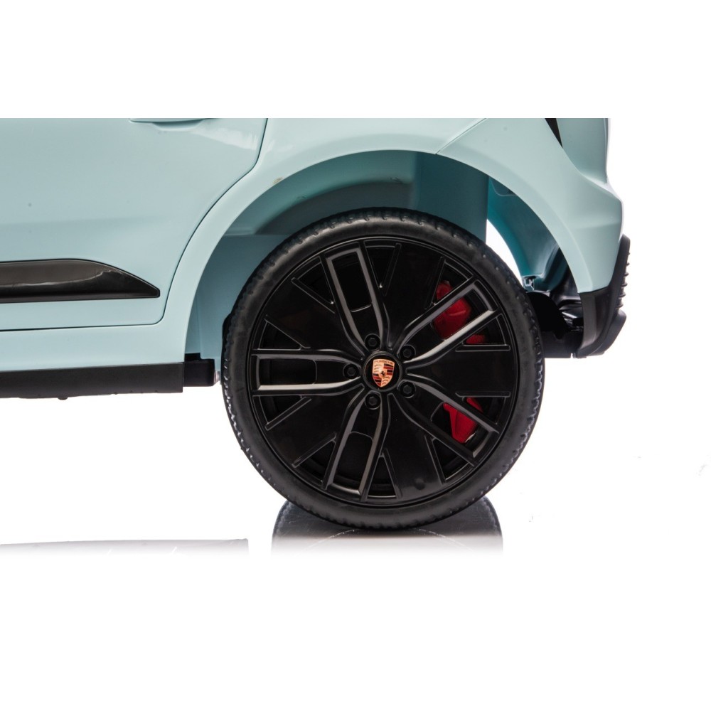 JOKO Elektrické autíčko Porsche Macan 4x4, penové kolesá, kožené sedadlo, modré