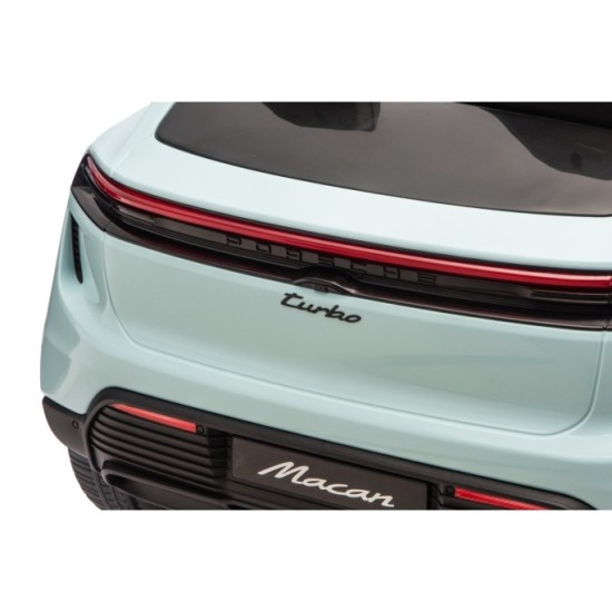 JOKO Elektrické autíčko Porsche Macan 4x4, penové kolesá, kožené sedadlo, modré