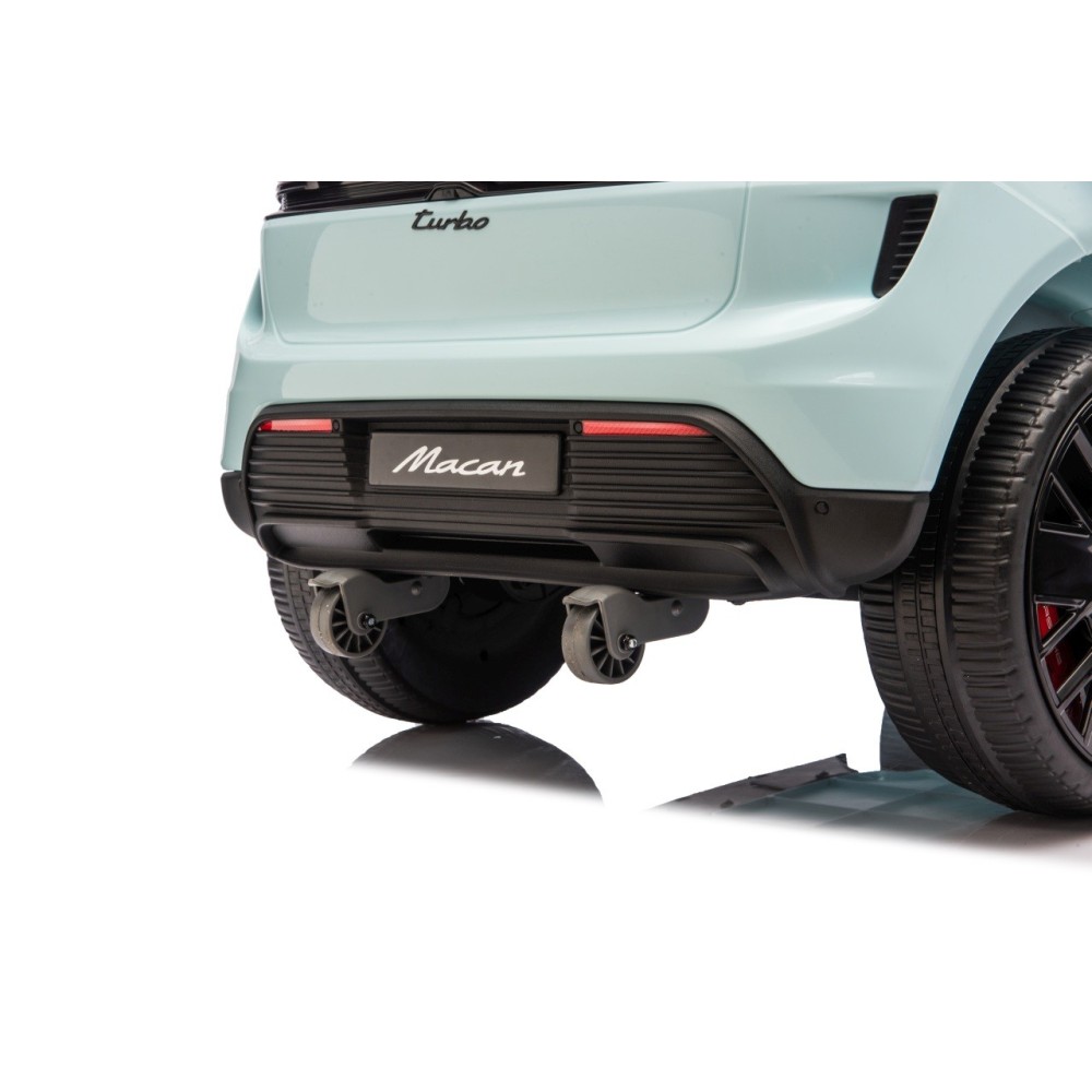 JOKO Elektrické autíčko Porsche Macan 4x4, penové kolesá, kožené sedadlo, modré